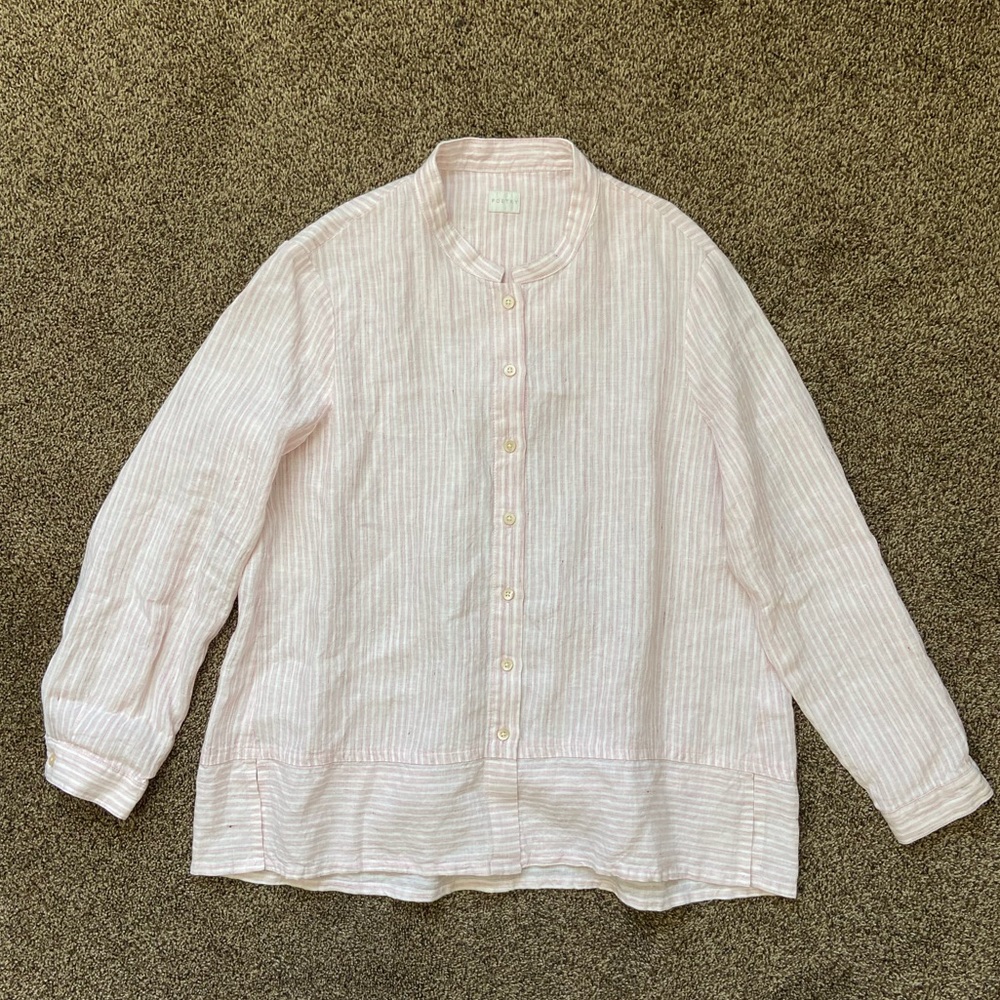 POETRY 100% Linen Top Size 8